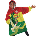 Personalized Senegal Independence Day Kid Wearable Blanket Hoodie African Renaissance Monument