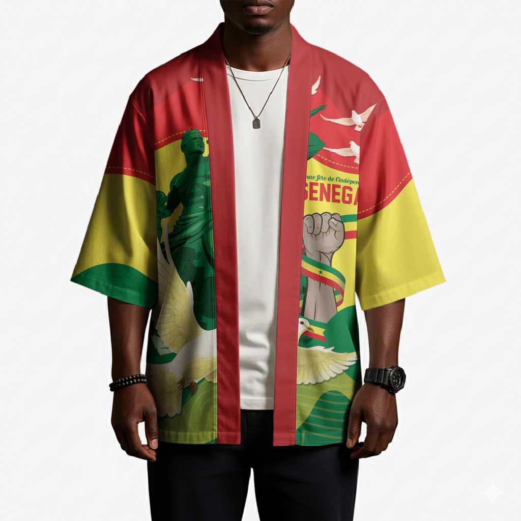 Personalized Senegal Independence Day Kimono African Renaissance Monument