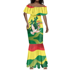 Personalized Senegal Independence Day Mermaid Dress African Renaissance Monument
