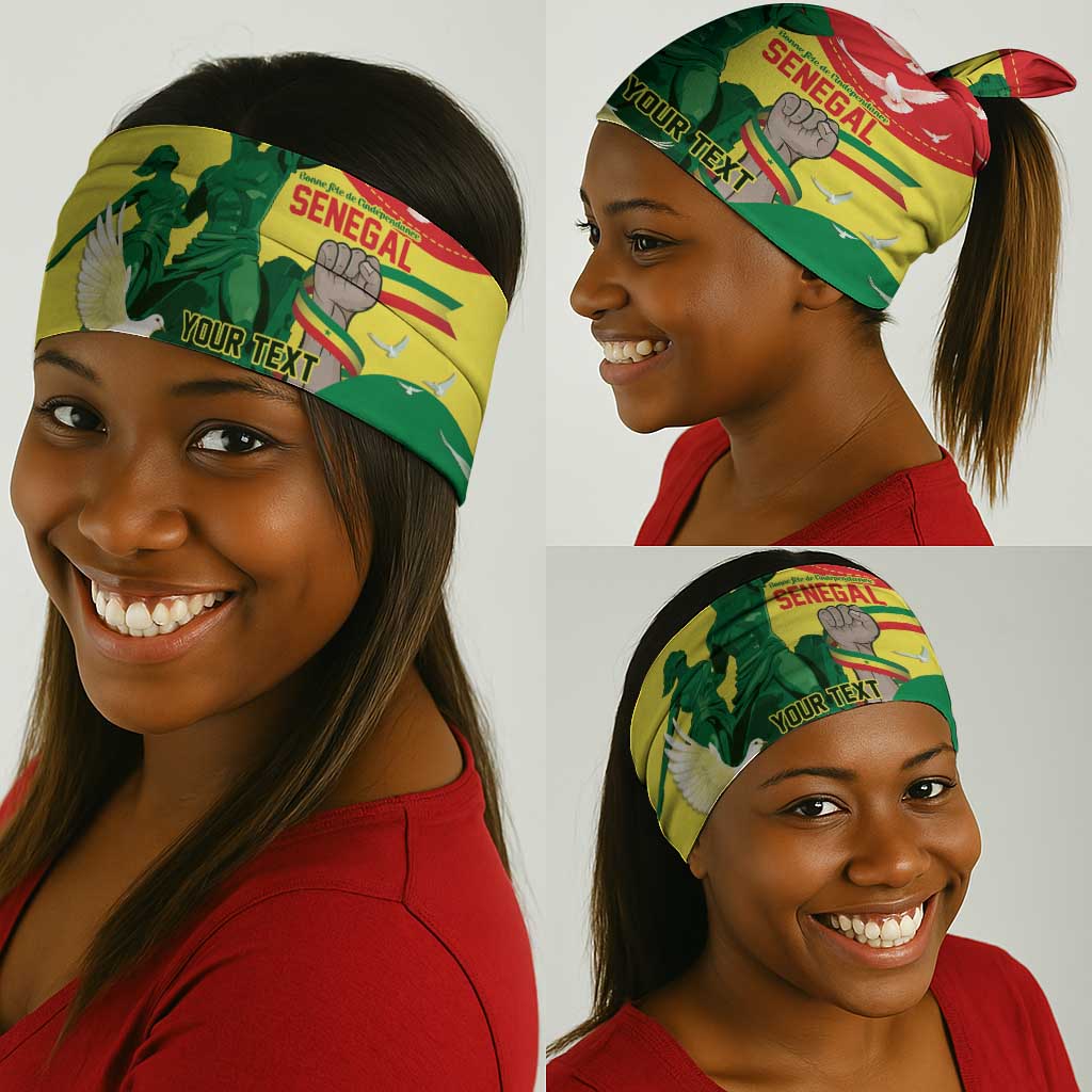 Personalized Senegal Independence Day Neck Gaiter African Renaissance Monument