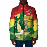 Personalized Senegal Independence Day Padded Jacket African Renaissance Monument