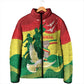 Personalized Senegal Independence Day Padded Jacket African Renaissance Monument