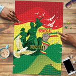 Personalized Senegal Independence Day Puzzle African Renaissance Monument