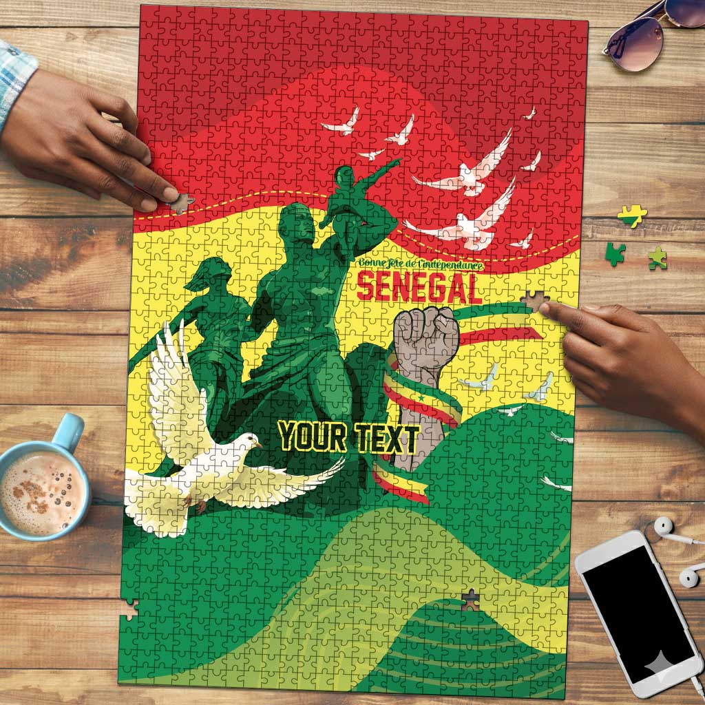 Personalized Senegal Independence Day Puzzle African Renaissance Monument