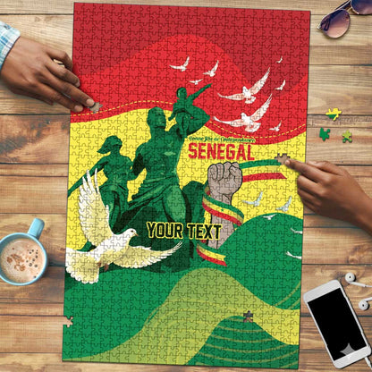 Personalized Senegal Independence Day Puzzle African Renaissance Monument