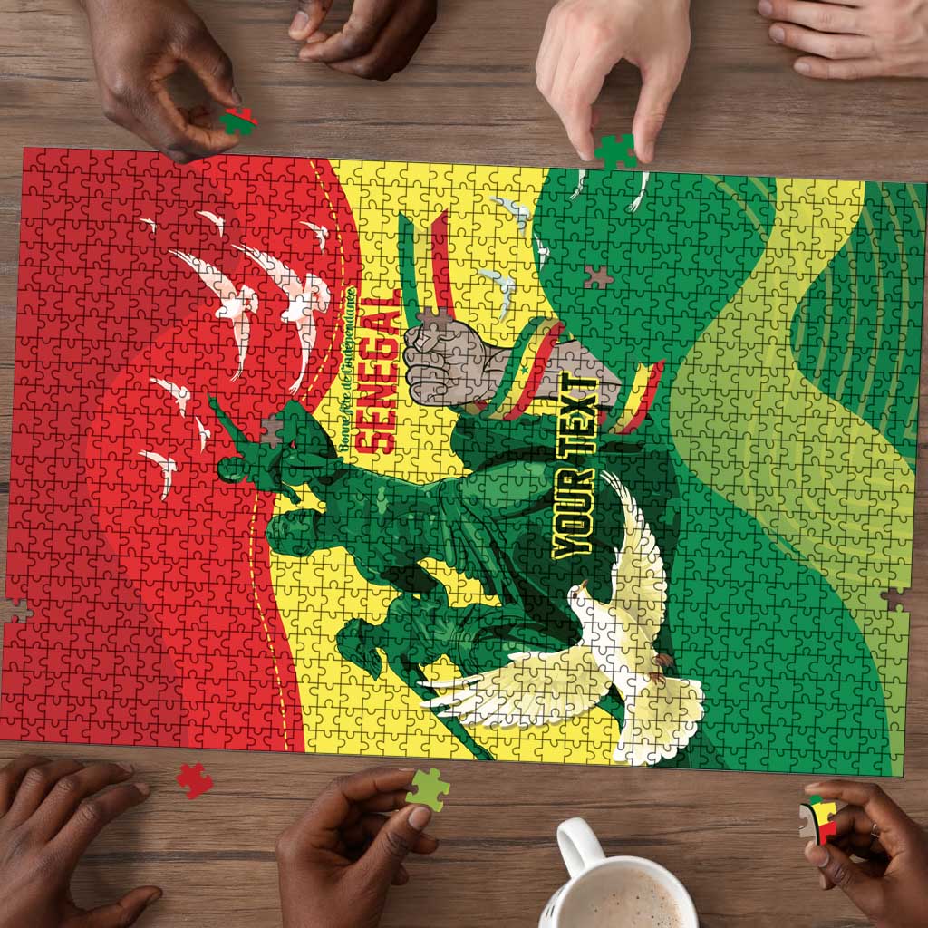 Personalized Senegal Independence Day Puzzle African Renaissance Monument