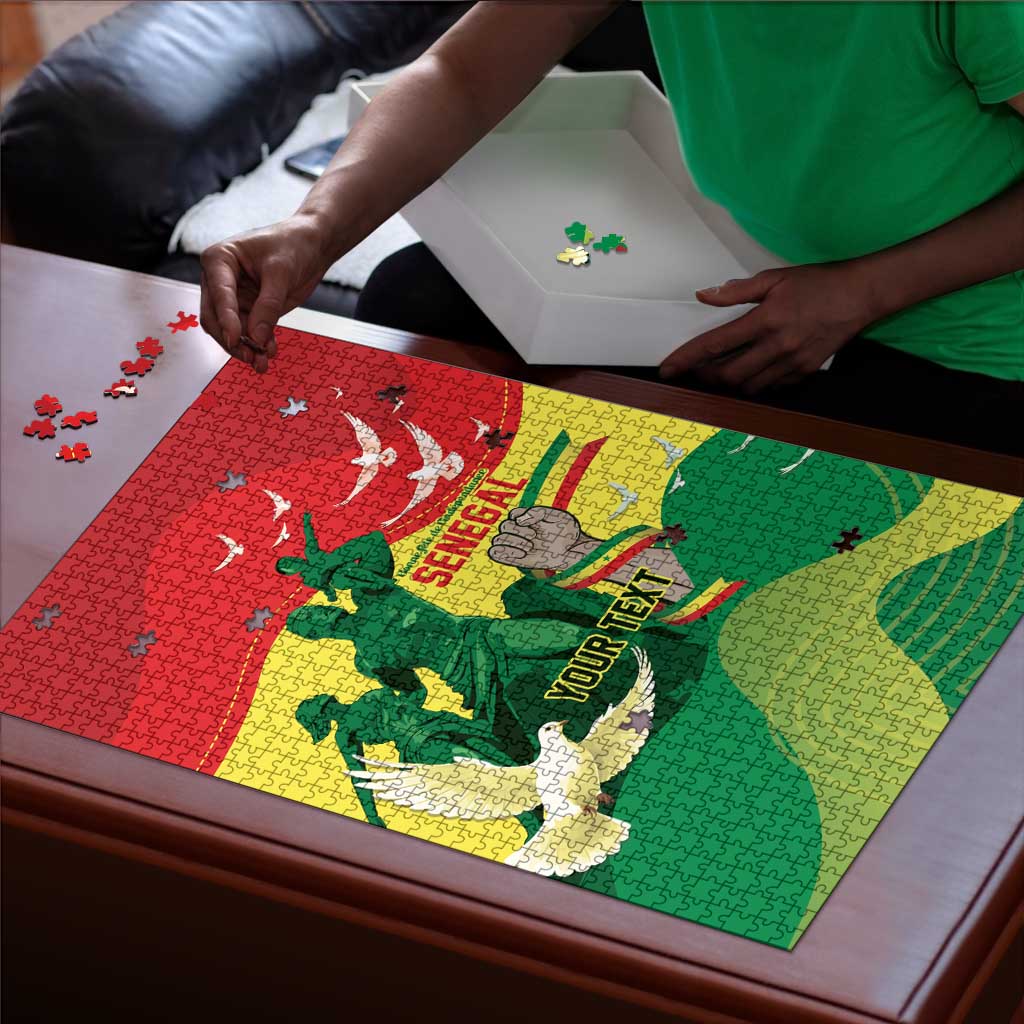Personalized Senegal Independence Day Puzzle African Renaissance Monument