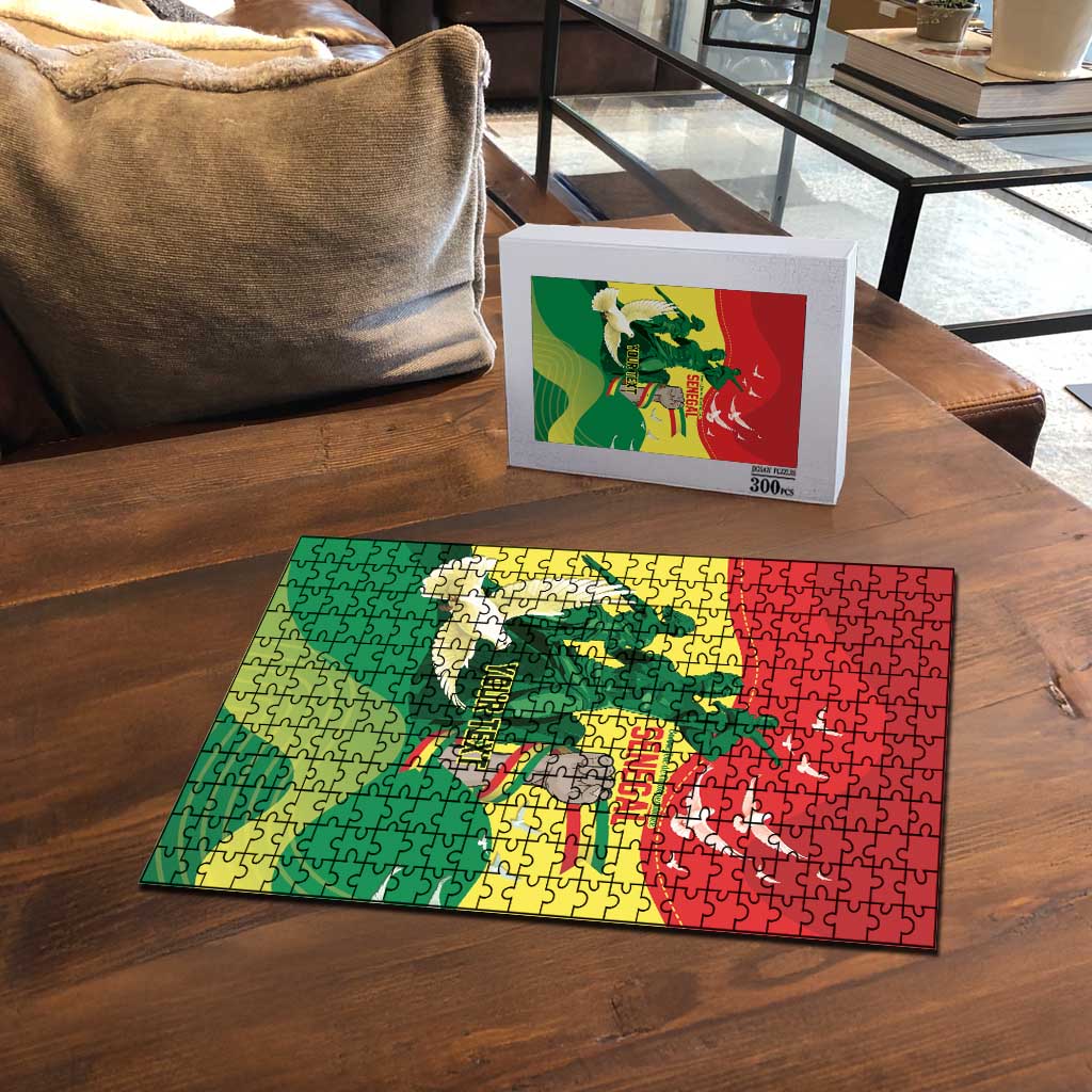 Personalized Senegal Independence Day Puzzle African Renaissance Monument