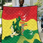 Personalized Senegal Independence Day Quilt African Renaissance Monument