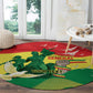 Personalized Senegal Independence Day Round Carpet African Renaissance Monument