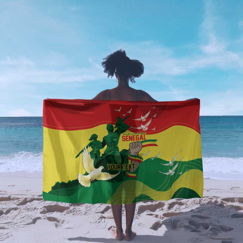 Personalized Senegal Independence Day Sarong African Renaissance Monument