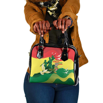 Personalized Senegal Independence Day Shoulder Handbag African Renaissance Monument