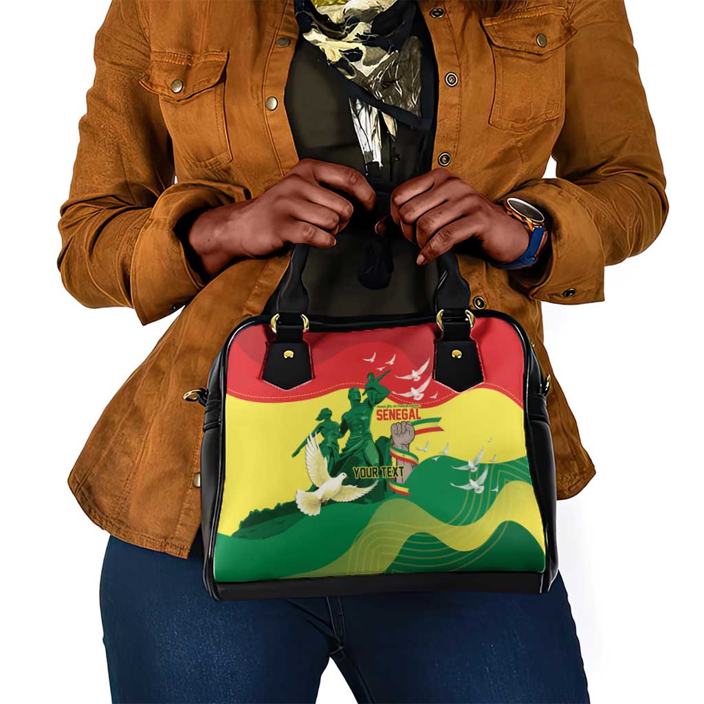 Personalized Senegal Independence Day Shoulder Handbag African Renaissance Monument