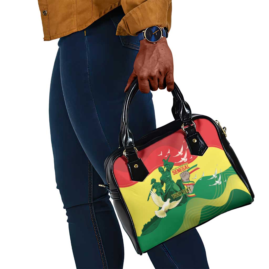 Personalized Senegal Independence Day Shoulder Handbag African Renaissance Monument
