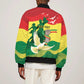 Personalized Senegal Independence Day Sleeve Zip Bomber Jacket African Renaissance Monument
