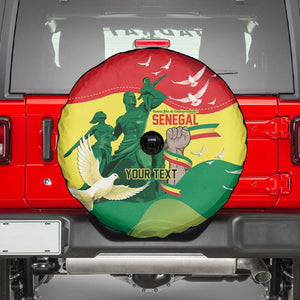 Personalized Senegal Independence Day Spare Tire Cover African Renaissance Monument