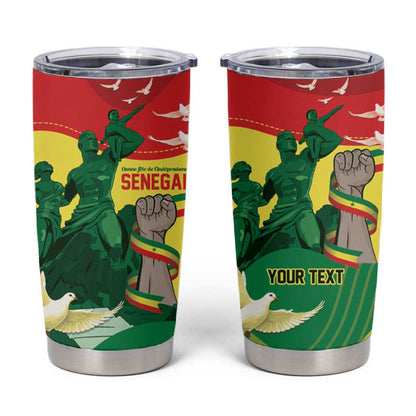 Personalized Senegal Independence Day Tumbler Cup African Renaissance Monument