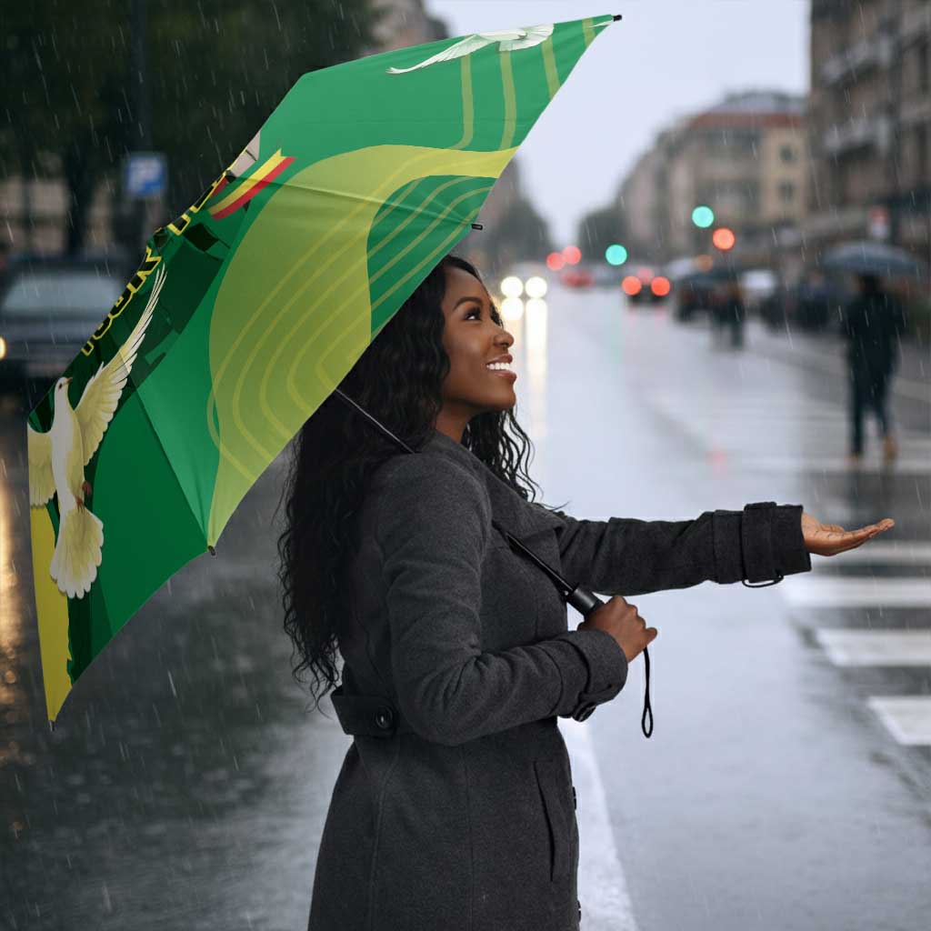 Personalized Senegal Independence Day Umbrella African Renaissance Monument