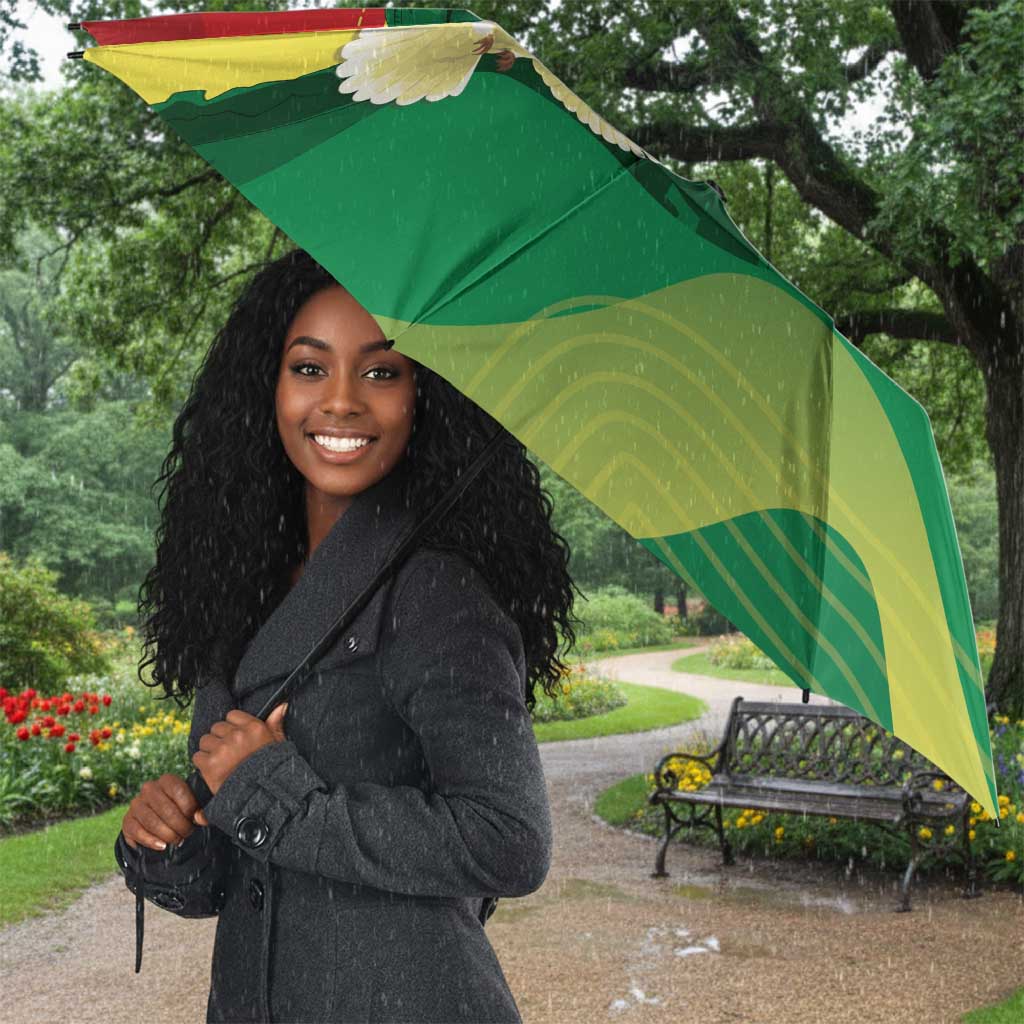 Personalized Senegal Independence Day Umbrella African Renaissance Monument