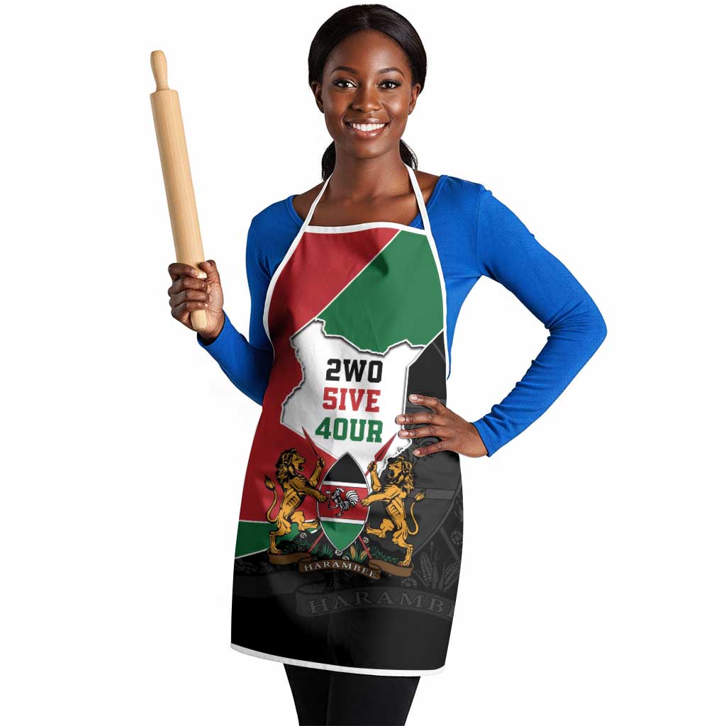 Kenya 254 Apron Kenyan Flag Map Double Lion Shield