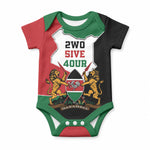 Kenya 254 Baby Onesie Kenyan Flag Map Double Lion Shield