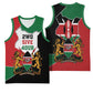 Kenya 254 Basketball Jersey Kenyan Flag Map Double Lion Shield LT9