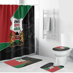 Kenya 254 Bathroom Set Kenyan Flag Map Double Lion Shield