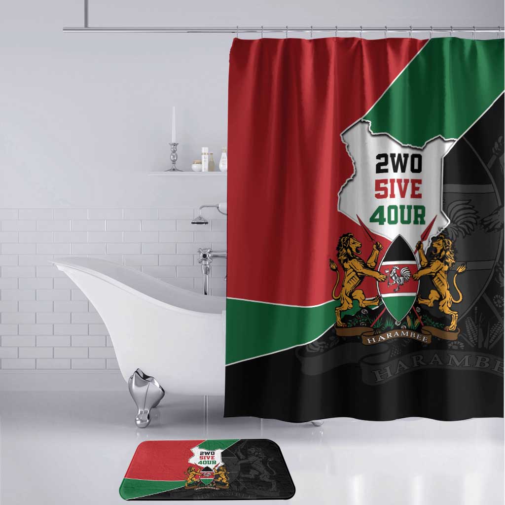 Kenya 254 Bathroom Set Kenyan Flag Map Double Lion Shield