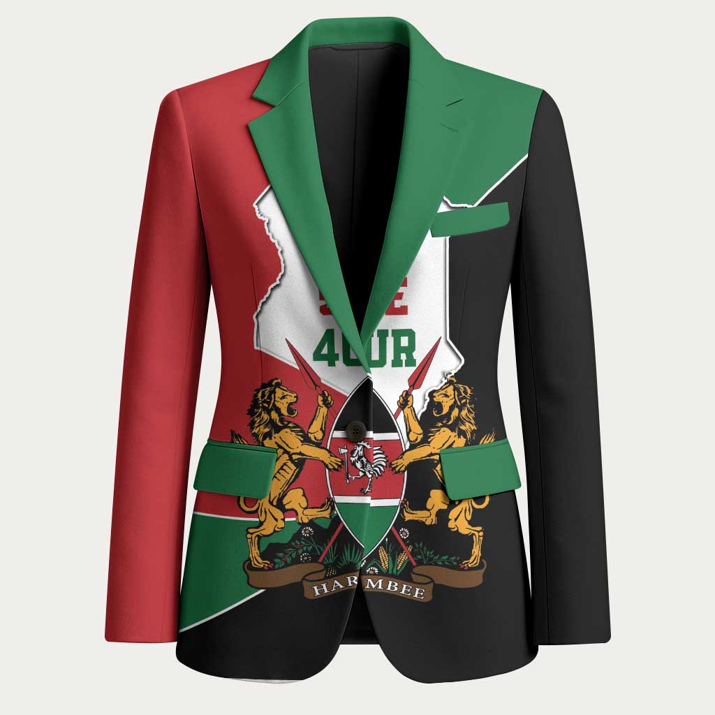 Kenya 254 Blazer Kenyan Flag Map Double Lion Shield