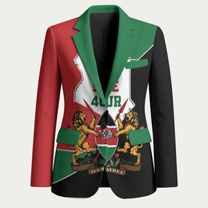 Kenya 254 Blazer Kenyan Flag Map Double Lion Shield