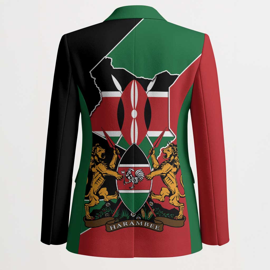 Kenya 254 Blazer Kenyan Flag Map Double Lion Shield