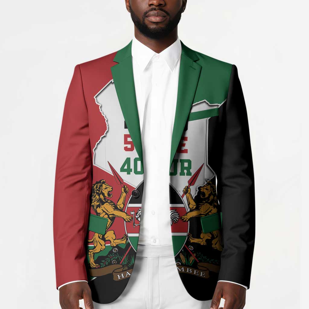 Kenya 254 Blazer Kenyan Flag Map Double Lion Shield