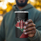 Kenya 254 4 in 1 Can Cooler Tumbler Kenyan Flag Map Double Lion Shield - African Pride