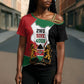 Kenya 254 Cross Shoulder Shirt Kenyan Flag Map Double Lion Shield