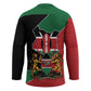 Kenya 254 Hockey Jersey Kenyan Flag Map Double Lion Shield