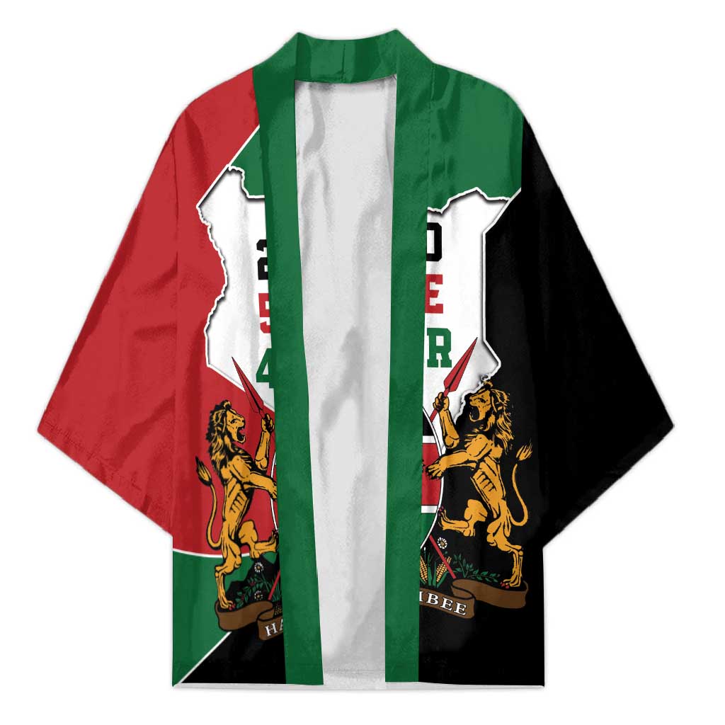 Kenya 254 Kimono Kenyan Flag Map Double Lion Shield