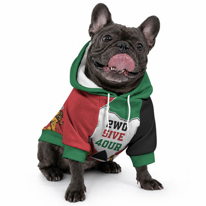 Kenya 254 Pet Hoodie Kenyan Flag Map Double Lion Shield