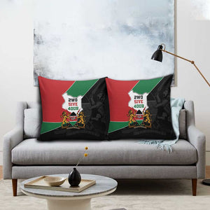 Kenya 254 Pillow Cover Kenyan Flag Map Double Lion Shield
