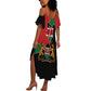 Kenya 254 Summer Maxi Dress Kenyan Flag Map Double Lion Shield - African Pride