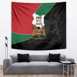 Kenya 254 Tapestry Kenyan Flag Map Double Lion Shield - African Pride