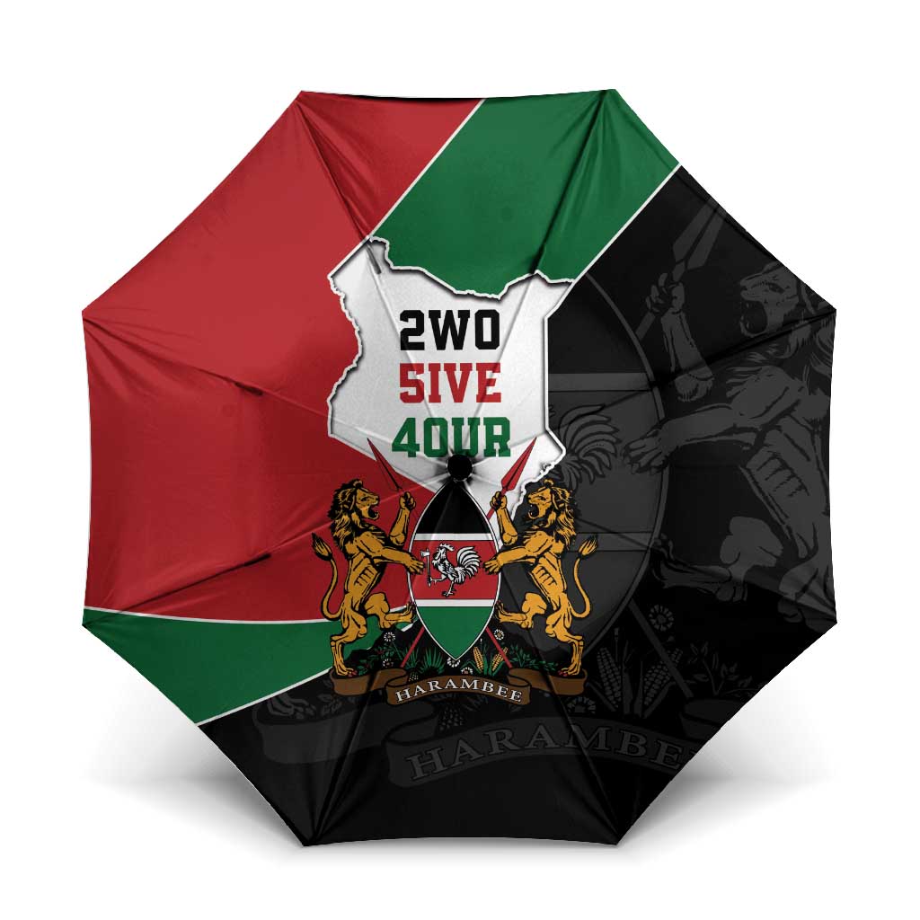 Kenya 254 Umbrella Kenyan Flag Map Double Lion Shield