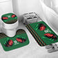 Custom Cricket Africa Kenya Bathroom Set Green Lion Head Kenyan Pattern