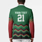 Custom Cricket Africa Kenya Blazer Green Lion Head Kenyan Pattern