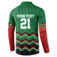 Custom Cricket Africa Kenya Button Sweatshirt Green Lion Head Kenyan Pattern