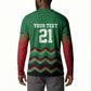 Custom Cricket Africa Kenya Button Sweatshirt Green Lion Head Kenyan Pattern