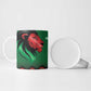 Custom Cricket Africa Kenya Ceramic Mug Green Lion Head Kenyan Pattern