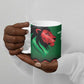 Custom Cricket Africa Kenya Ceramic Mug Green Lion Head Kenyan Pattern