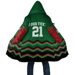 Custom Cricket Africa Kenya Cloak Green Lion Head Kenyan Pattern