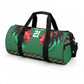 Custom Cricket Africa Kenya Duffle Bag Green Lion Head Kenyan Pattern