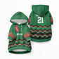 Custom Cricket Africa Kenya Pet Hoodie Green Lion Head Kenyan Pattern